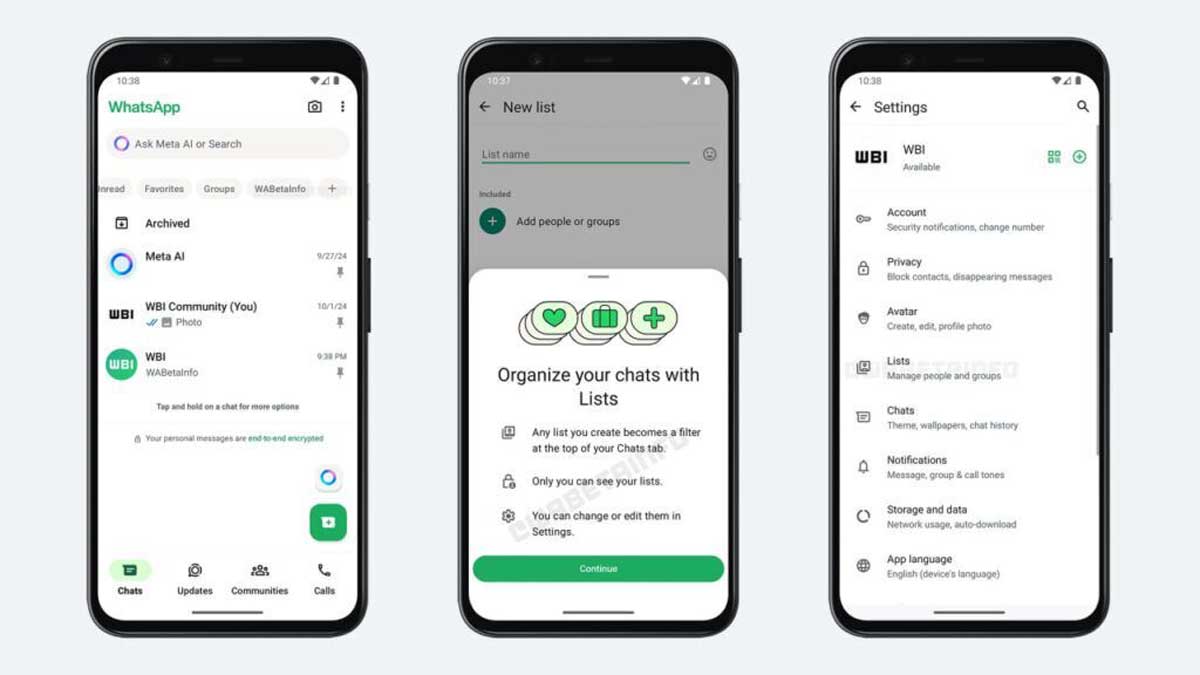 WhatsApp is rolling out custom list feature for all users globally