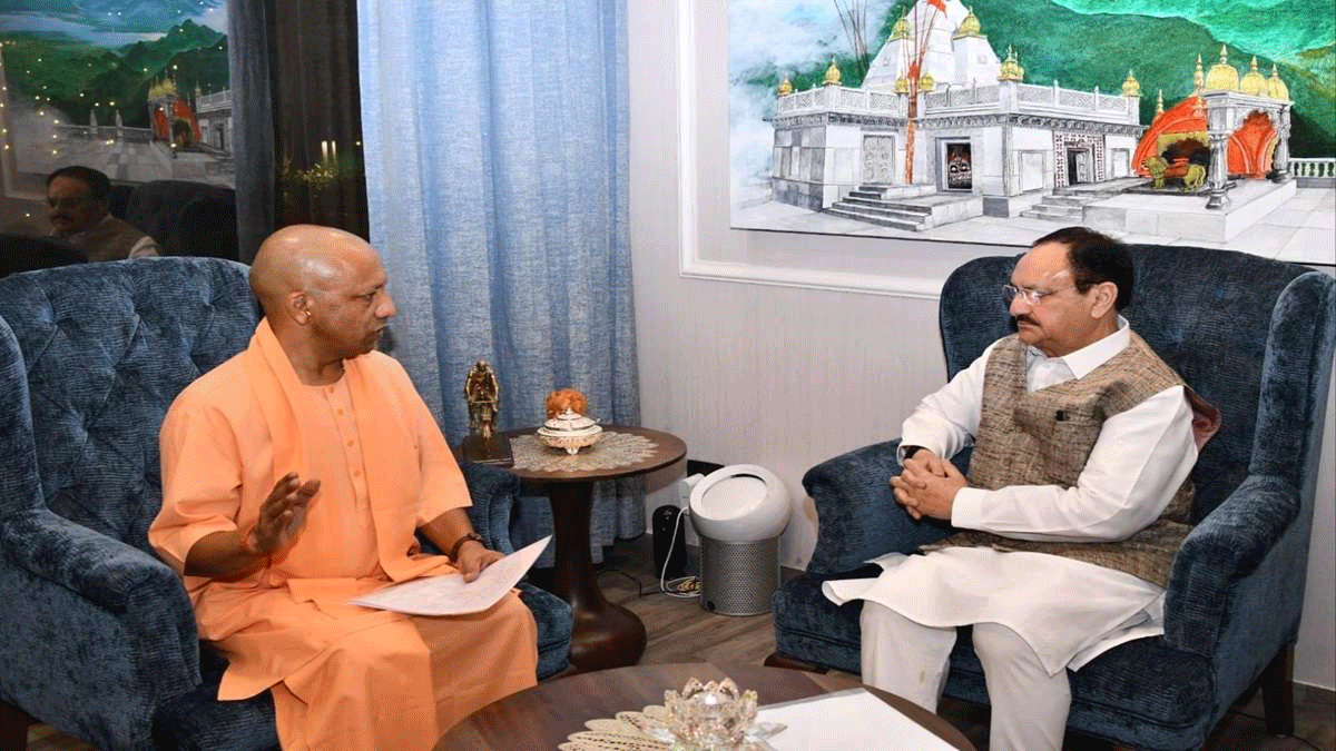 
UP Chief Minister Yogi Adityanath meets PM Modi, JP Nadda in Delhi