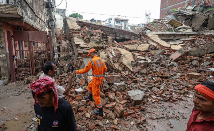 2 storey house collapses in Delhi, 6 family members injured