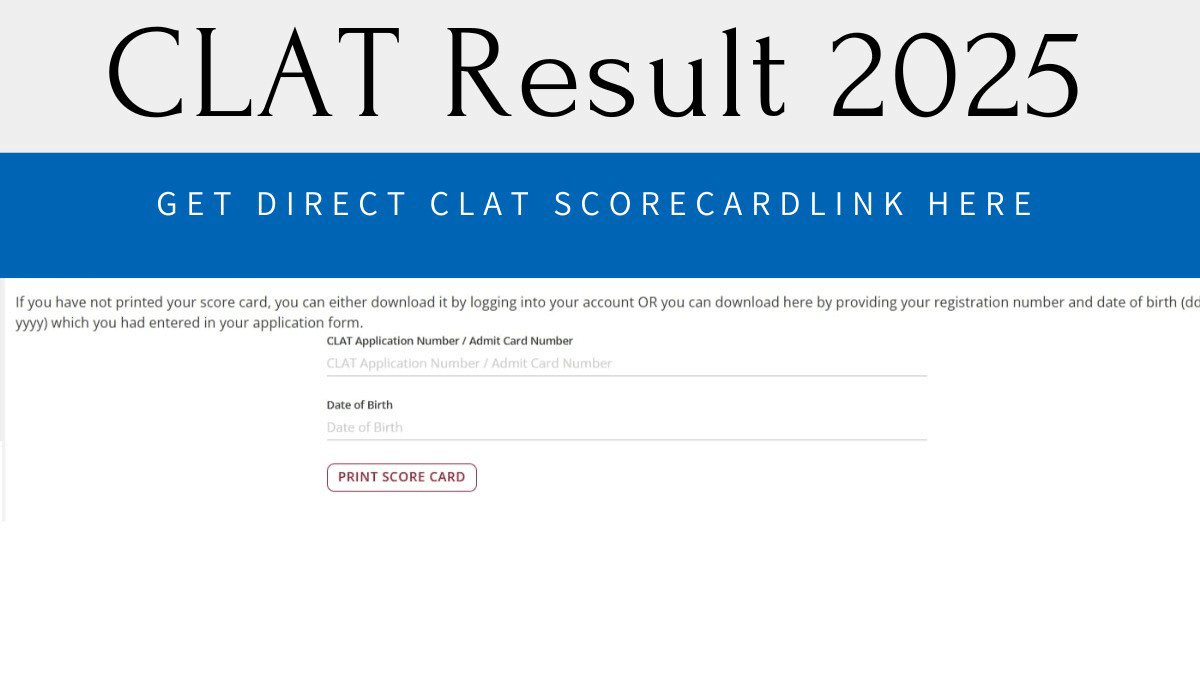 CLAT 2025 results declared, check steps to download