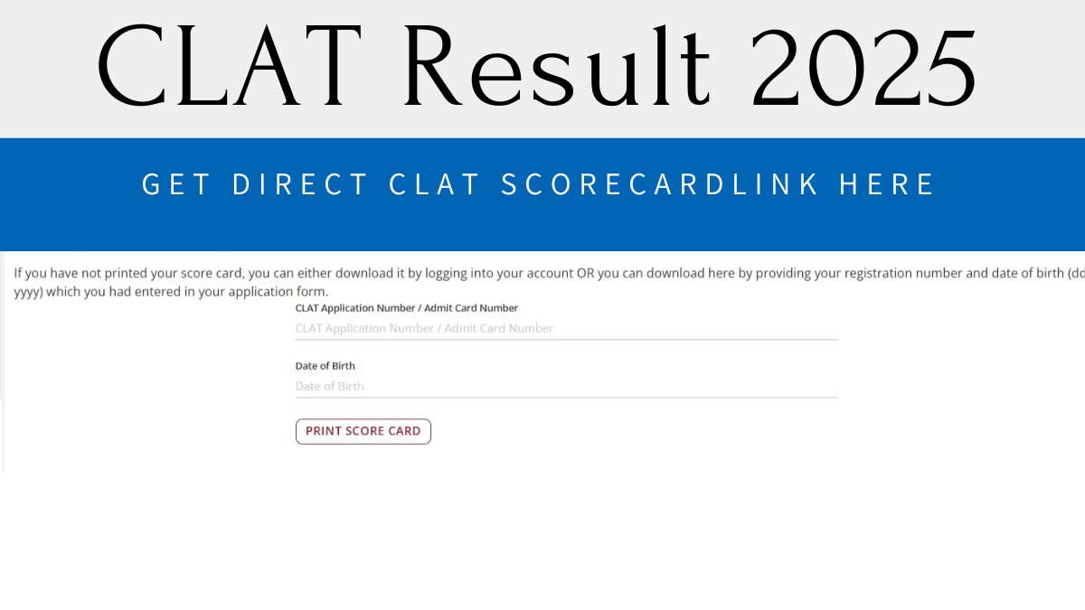 CLAT 2025 results declared, check steps to download