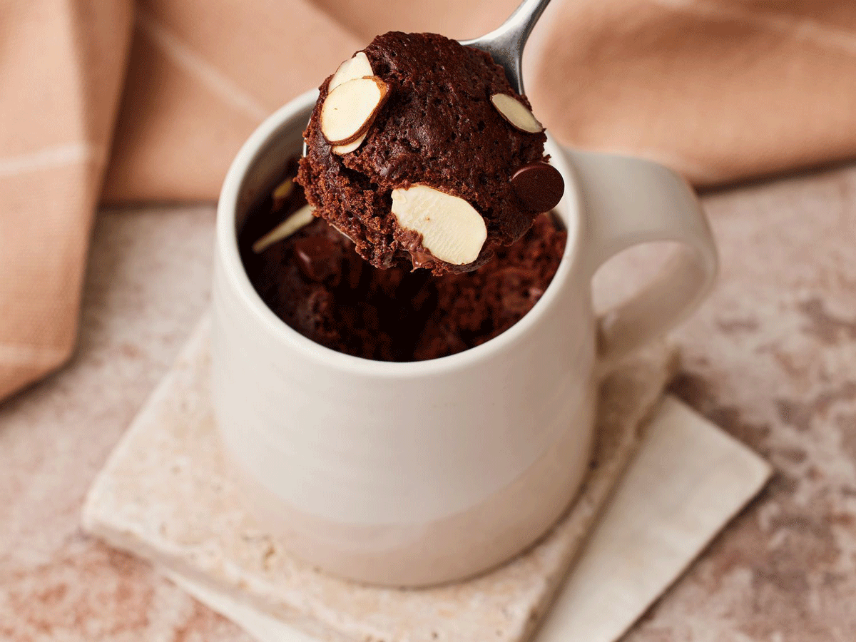 Chocolate Mug Cake recipe Enjoy delicious and fluffy cake made in 5 minutes