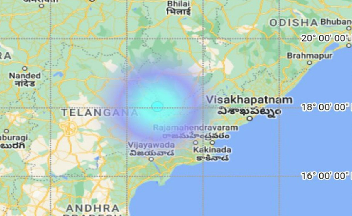 Earthquake of 5.3 magnitude occurred in Telangana, epicenter was Mulugu.