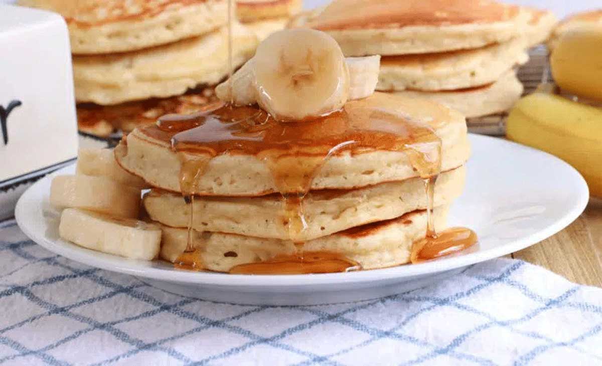 Eggless Banana Pancake is a great dish for breakfast