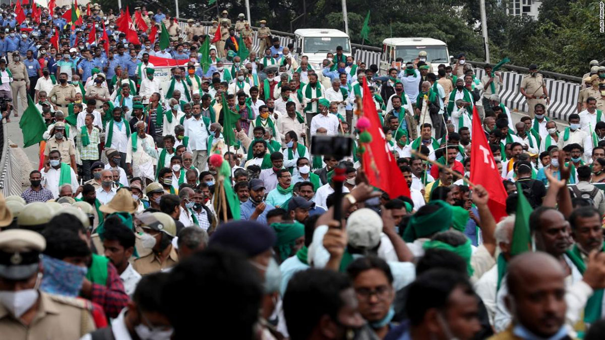 Police put up barricades at Shambhu border as farmers prepare to march towards Delhi.