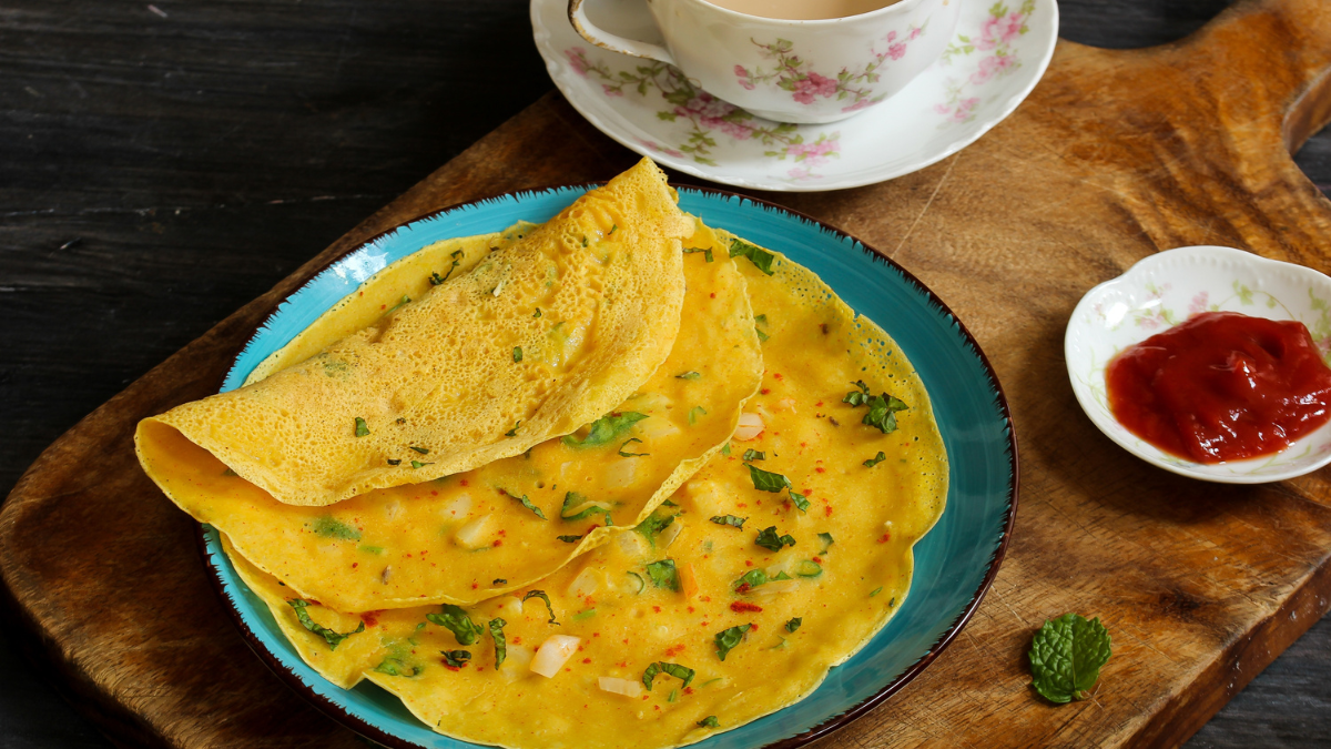 How to make healthy Oats Palak Chilla for a kid's Tiffin 