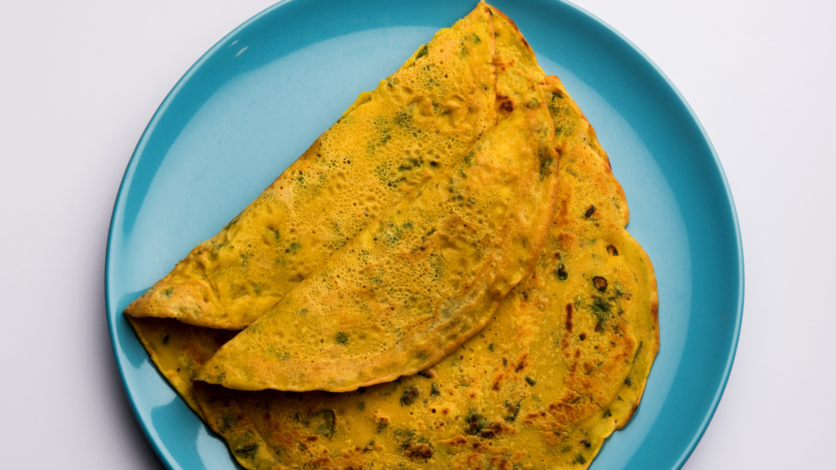 How to make healthy Oats Palak Chilla for a kid's Tiffin 