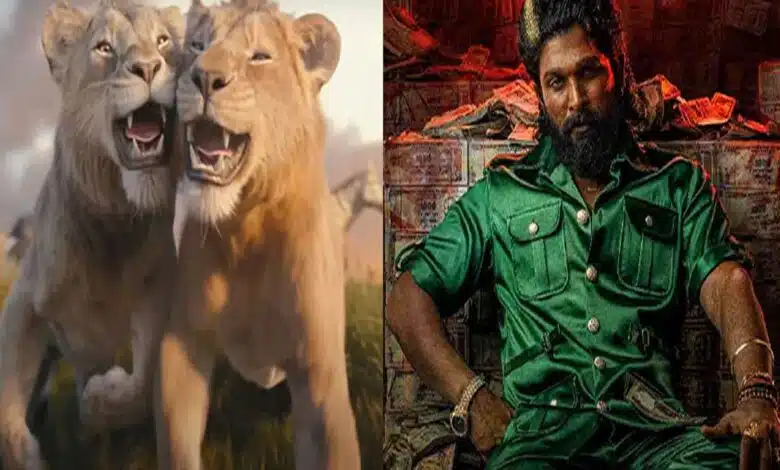 Mufasa: The Lion King roared for the second day, yet Pushpa 2's storm caused damage