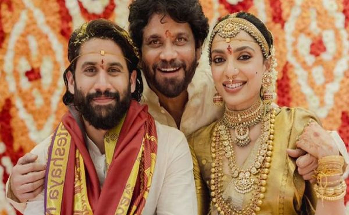 Naga Chaitanya and Shobhita Dhulipala's first official wedding pictures revealed