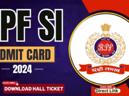 RRB RPF SI Admit Card 2024 Admit card for 3 December exam will be released soon, check details