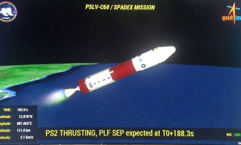 ISRO launches SpaDeX to test docking