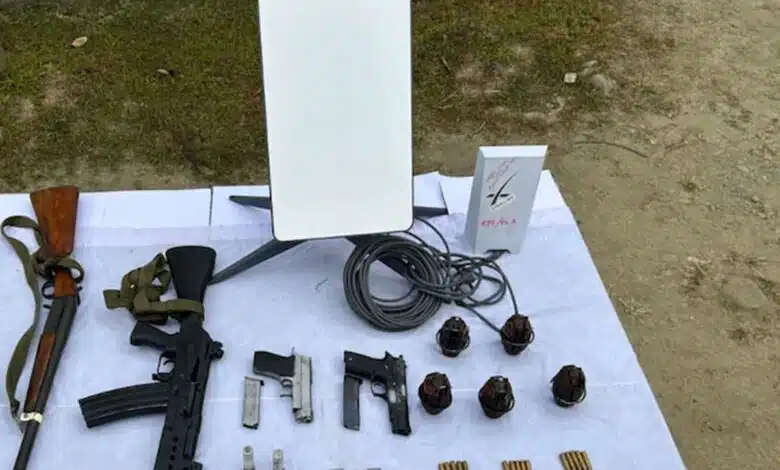 Security forces in Manipur recover Starlink dish and router from insurgent groups