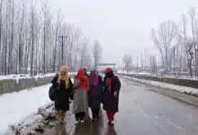 Srinagar recorded the coldest night of the season, minimum temperature was -5.4 degrees Celsius.