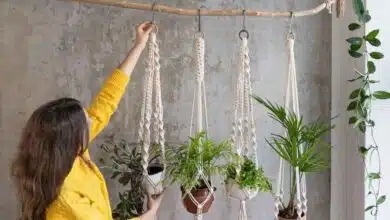 Step-by-step guide to making a macrame plant hanger