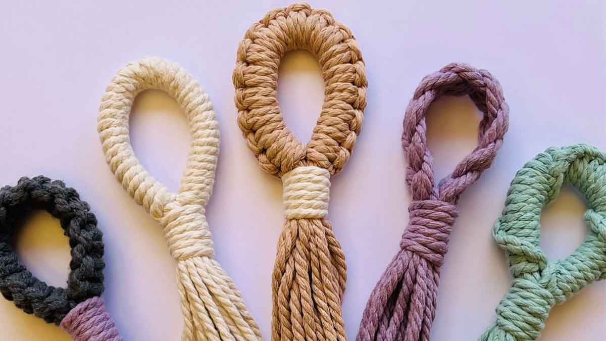 Step-by-step guide to making a macrame plant hanger