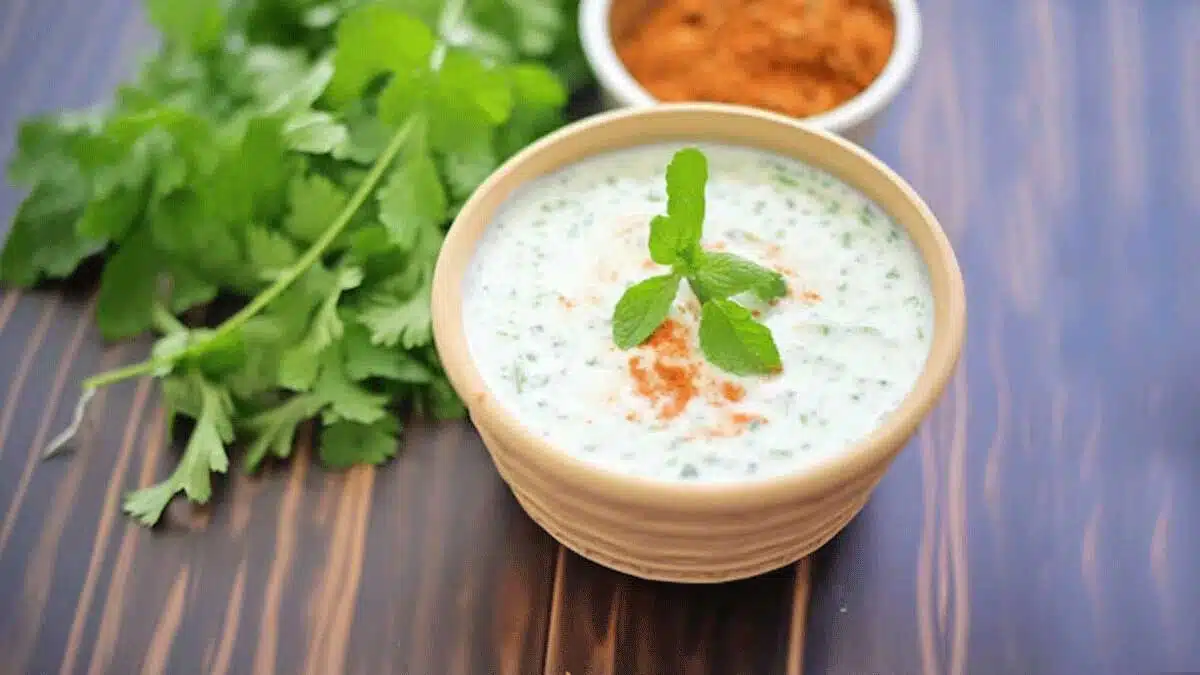 Tadka Pecan Raita A delicious Indian raita recipe