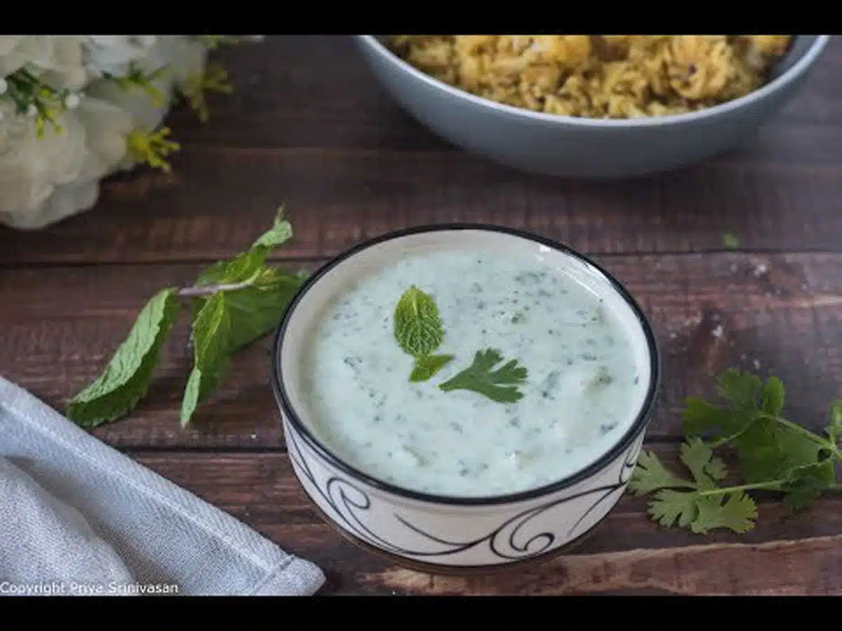 Tadka Pecan Raita A delicious Indian raita recipe