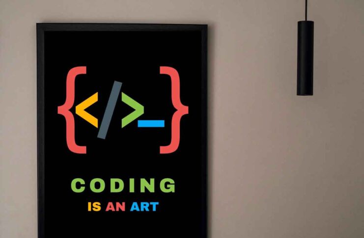 The art of coding is a blend of creativity and logic