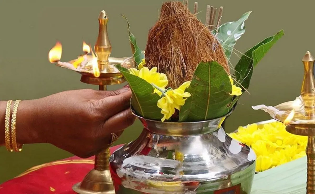 Why do Hindus use coconut in worship?