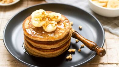 Eggless Banana Pancake is a great dish for breakfast