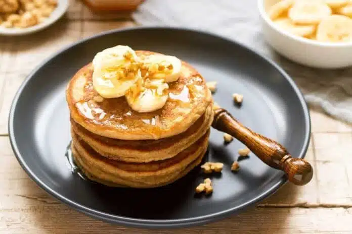 Eggless Banana Pancake is a great dish for breakfast