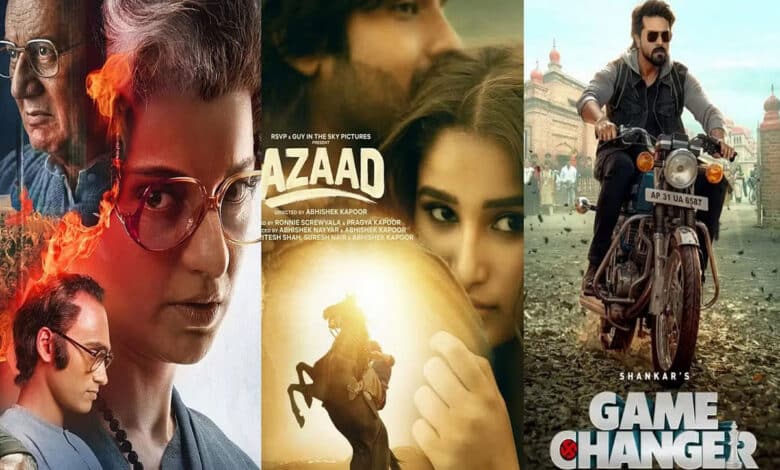 Box Office Report: How much did Emergency, Azaad, Game Changer and Pushpa 2 earn on Sunday?