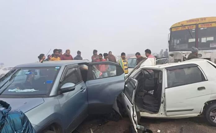 Vehicles collide on Delhi-Meerut Expressway amid dense fog, many injured