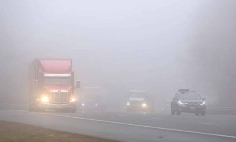 Dense fog in North India