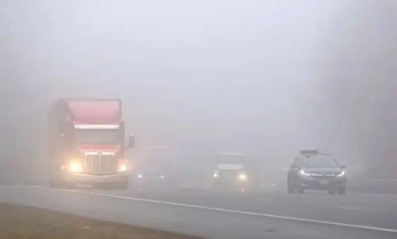 Dense fog in North India