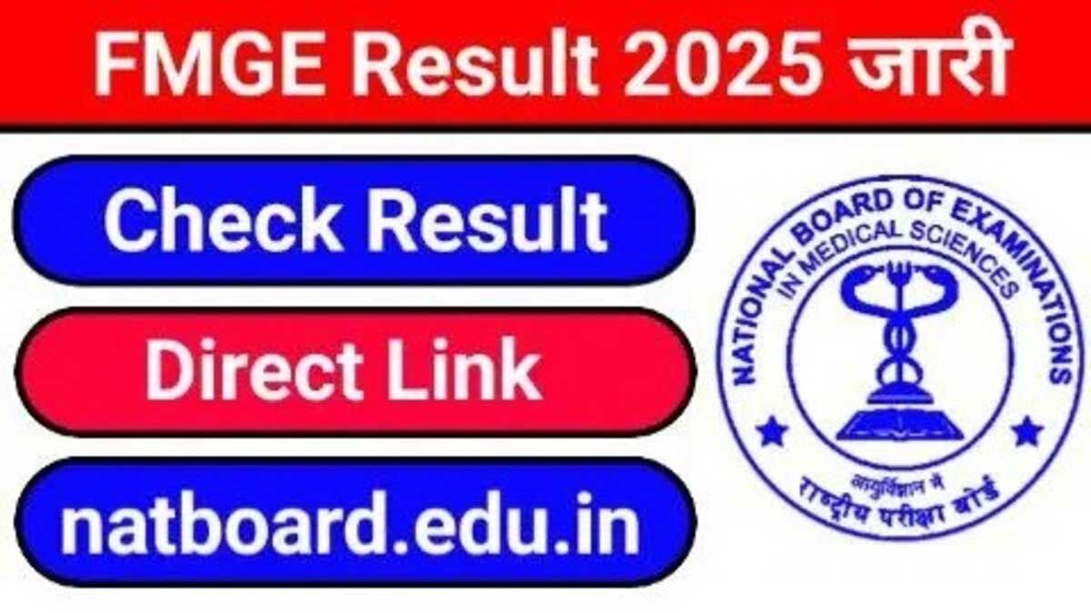 FMGE Scorecard 2025 will be released soon