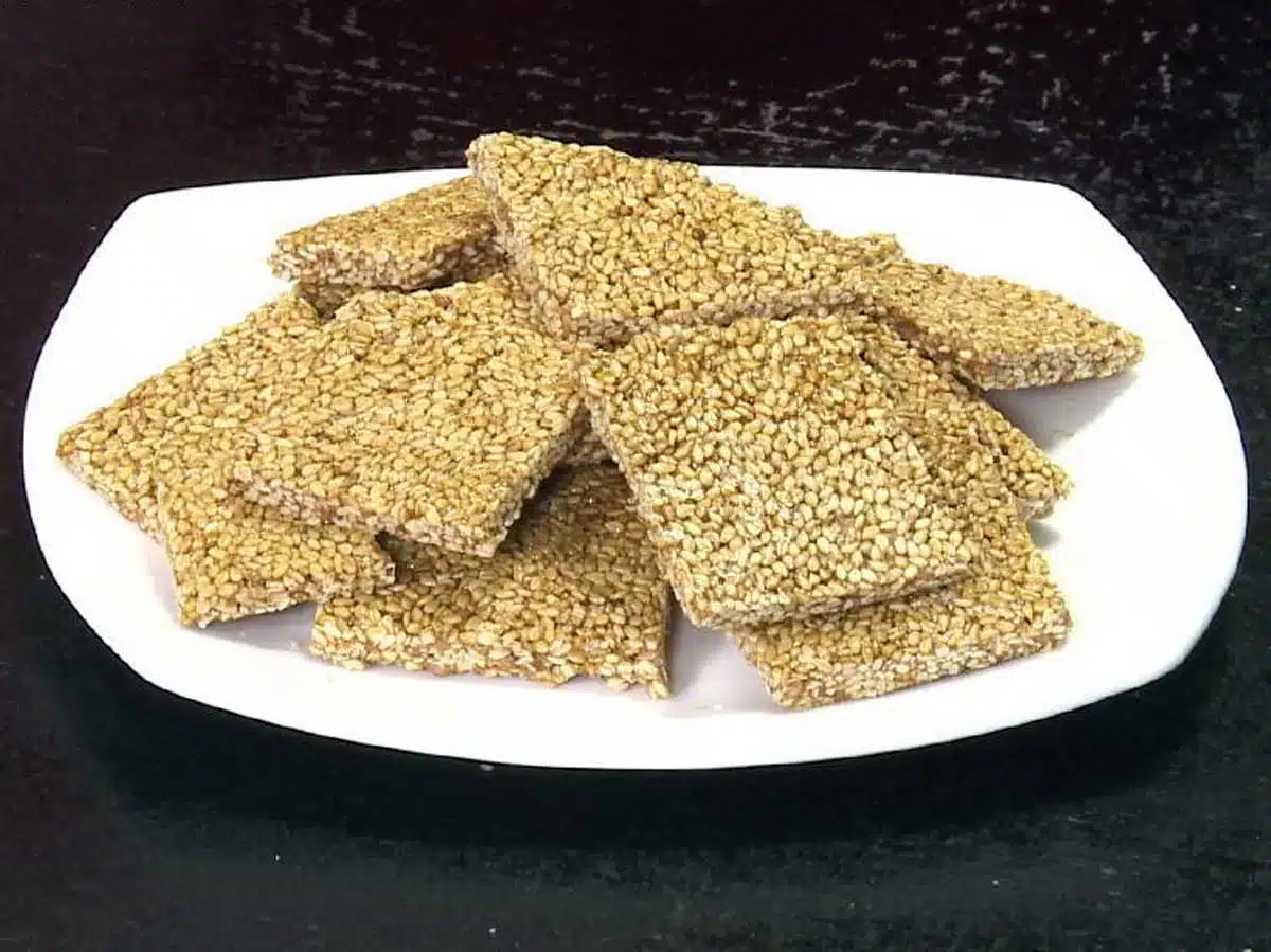 Homemade Til ki Chikki a sweet dish for every festival