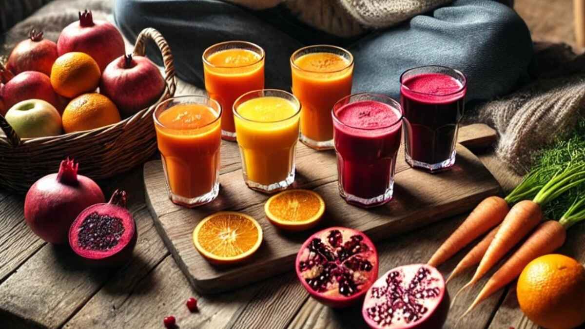 Healthy and warming juices for winter