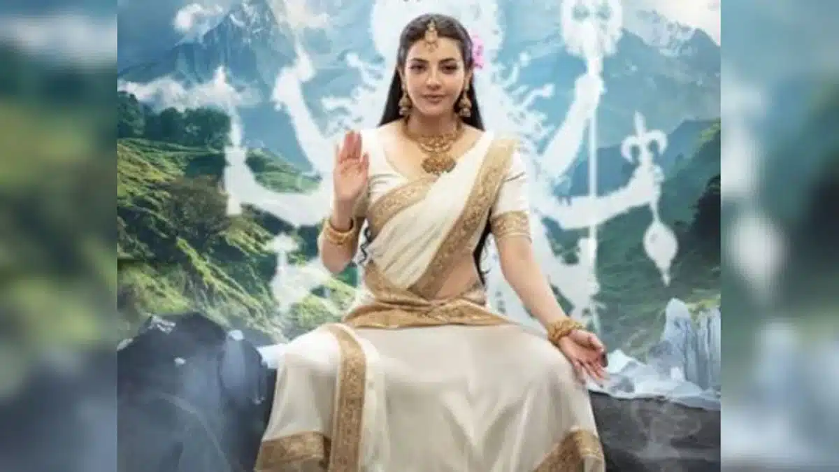 Kajal Aggarwal's first look as Goddess Parvati from Kannappa film revealed