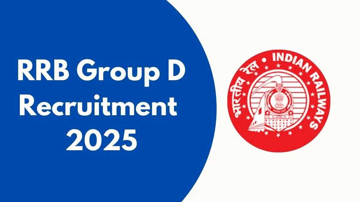 Notification released for RRB Group D Recruitment 2025