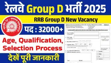 Notification released for RRB Group D Recruitment 2025