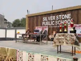 Traffic safety campaign in Sambhal
