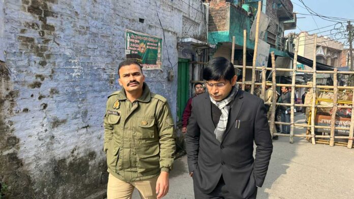 Monitoring law and order in Sambhal