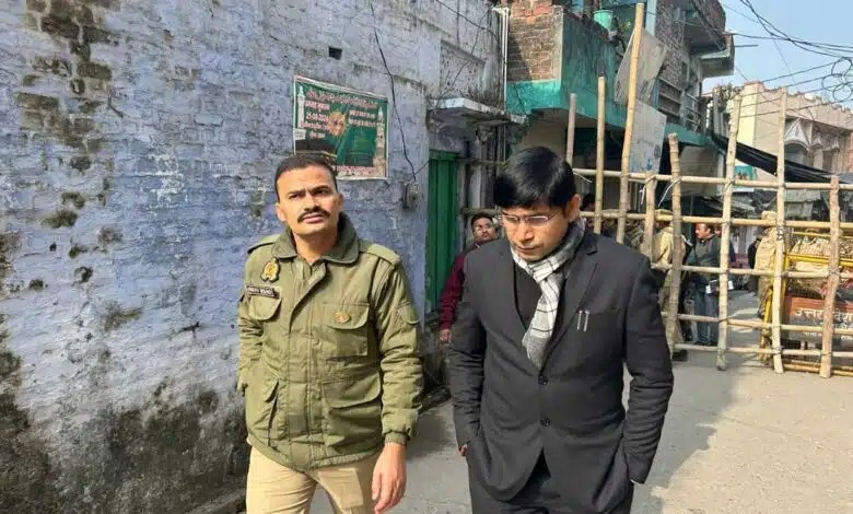 Monitoring law and order in Sambhal