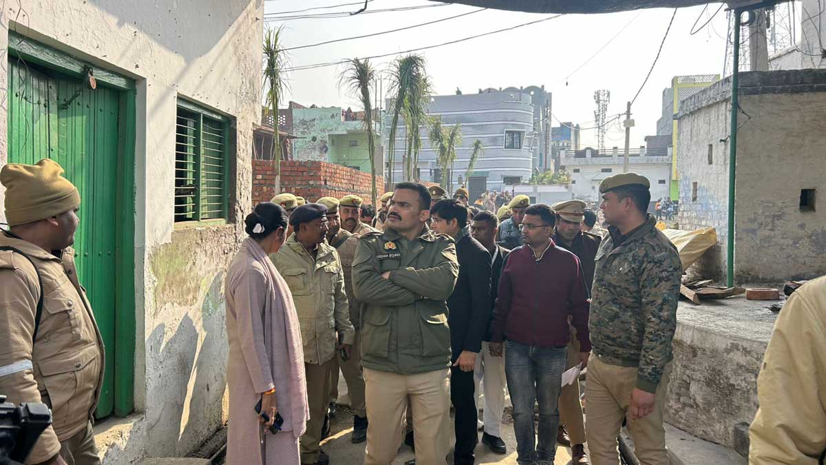 Monitoring law and order in Sambhal