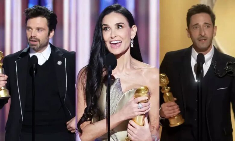 Golden Globes 2025: Sebastian Stan, Demi Moore, Adrien Brody win big, see full list of winners