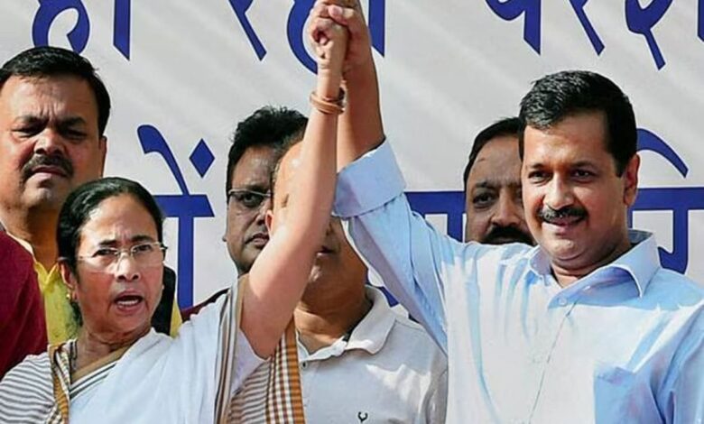 TMC supported AAP in Delhi elections, Arvind Kejriwal thanked Mamata Banerjee