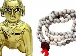 What are the benefits of wearing Vaijayanti garland to Laddu Gopal?