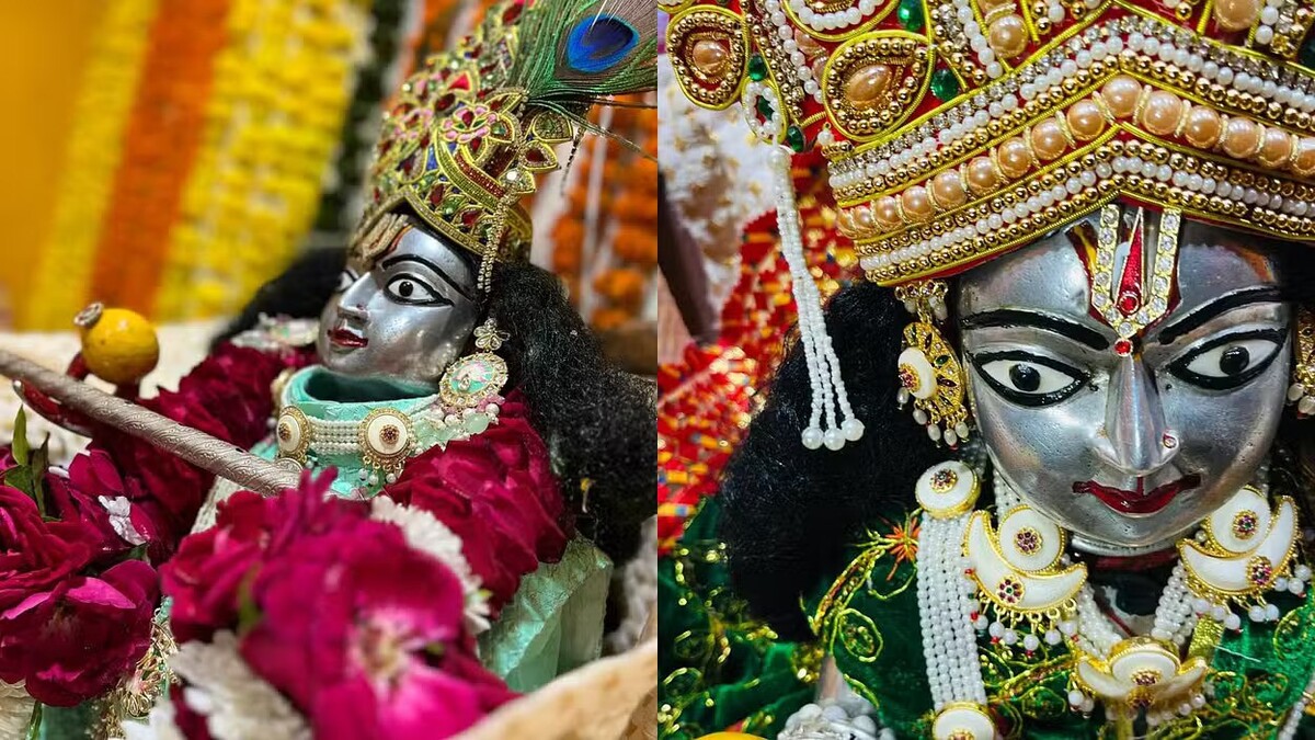 What are the benefits of wearing Vaijayanti garland to Laddu Gopal?