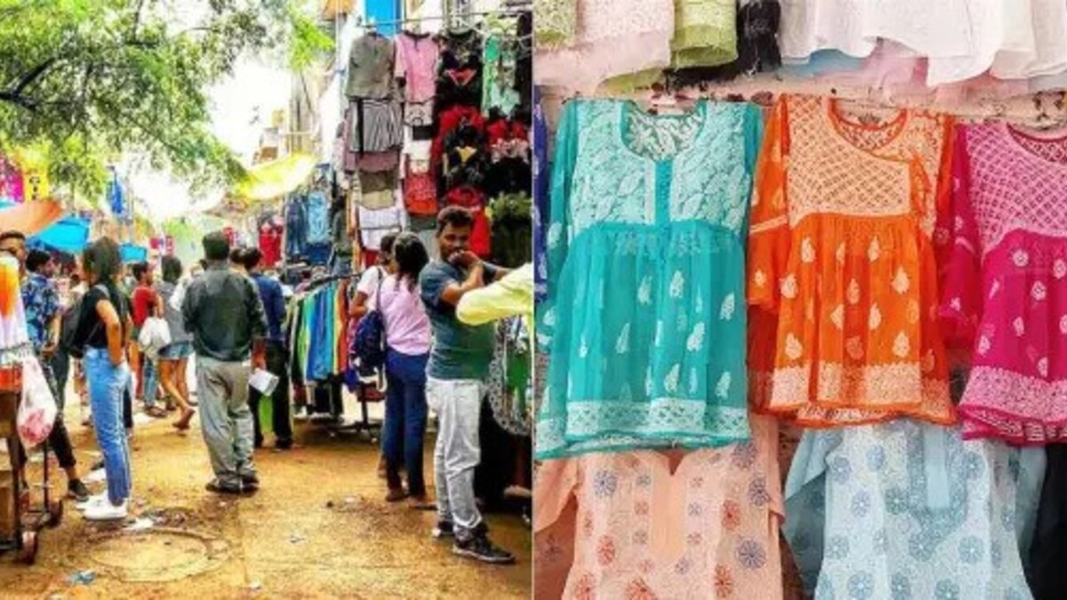 Which market is famous for clothes in Delhi