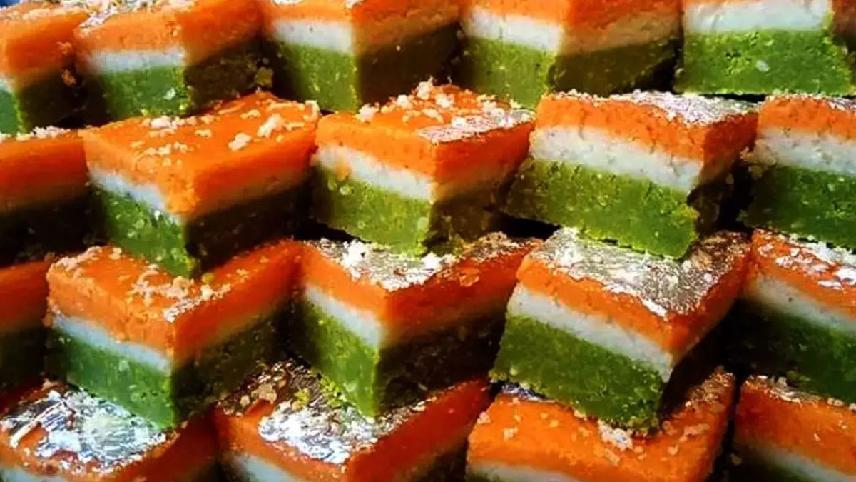 Make Tricolor Barfi at home this Republic Day