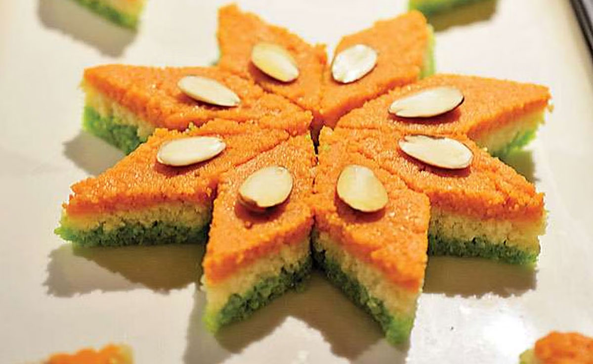 Make Tricolor Barfi at home this Republic Day