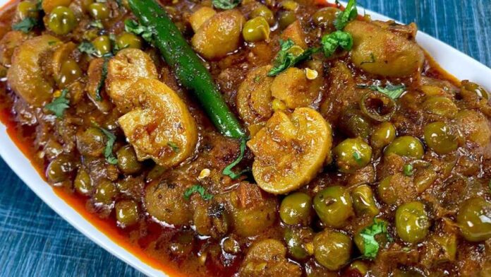 Delicious and nutritious matar mushroom