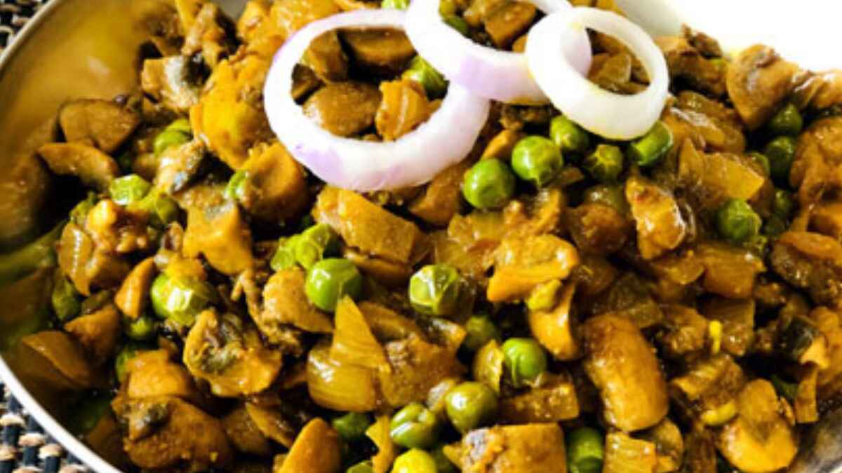 Delicious and nutritious matar mushroom