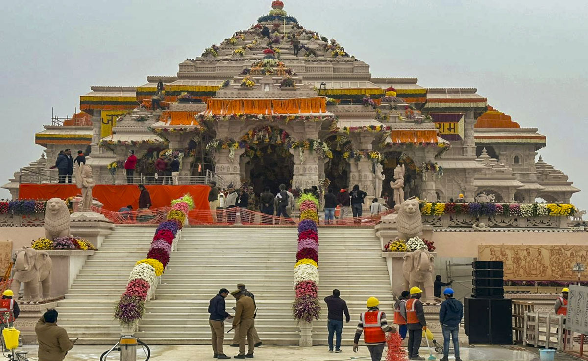 Ram Mandir anniversary: ​​Ayodhya city decorated for grand celebration, CM Yogi will perform rituals