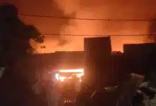 Ghaziabad: A massive fire broke out in a scrap warehouse in Bhopura area.